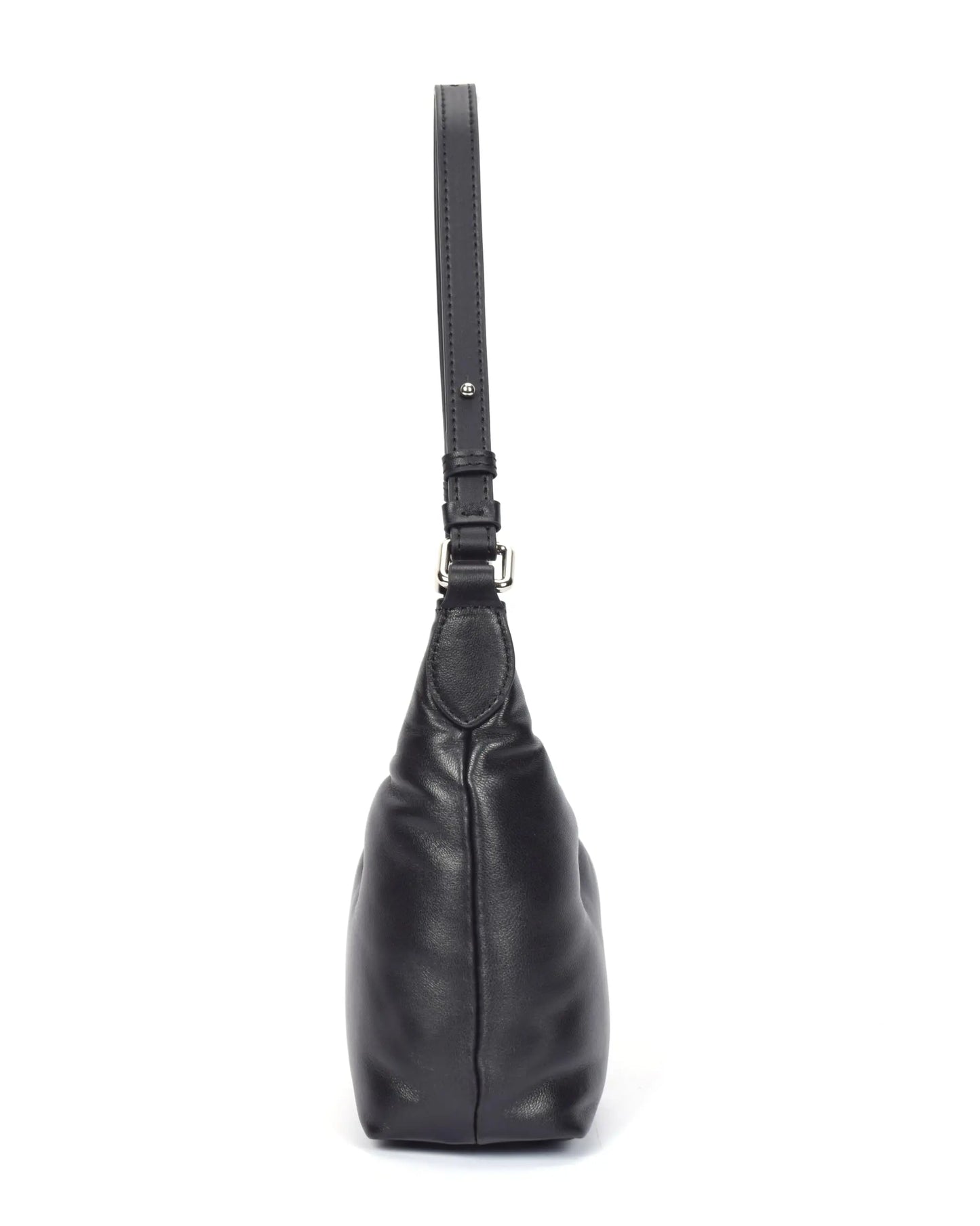 Premium Italian Leather Shoulder Bag for Women – 100% Genuine Leather. Detachable & Adjustable Strap (Black) - Charo García