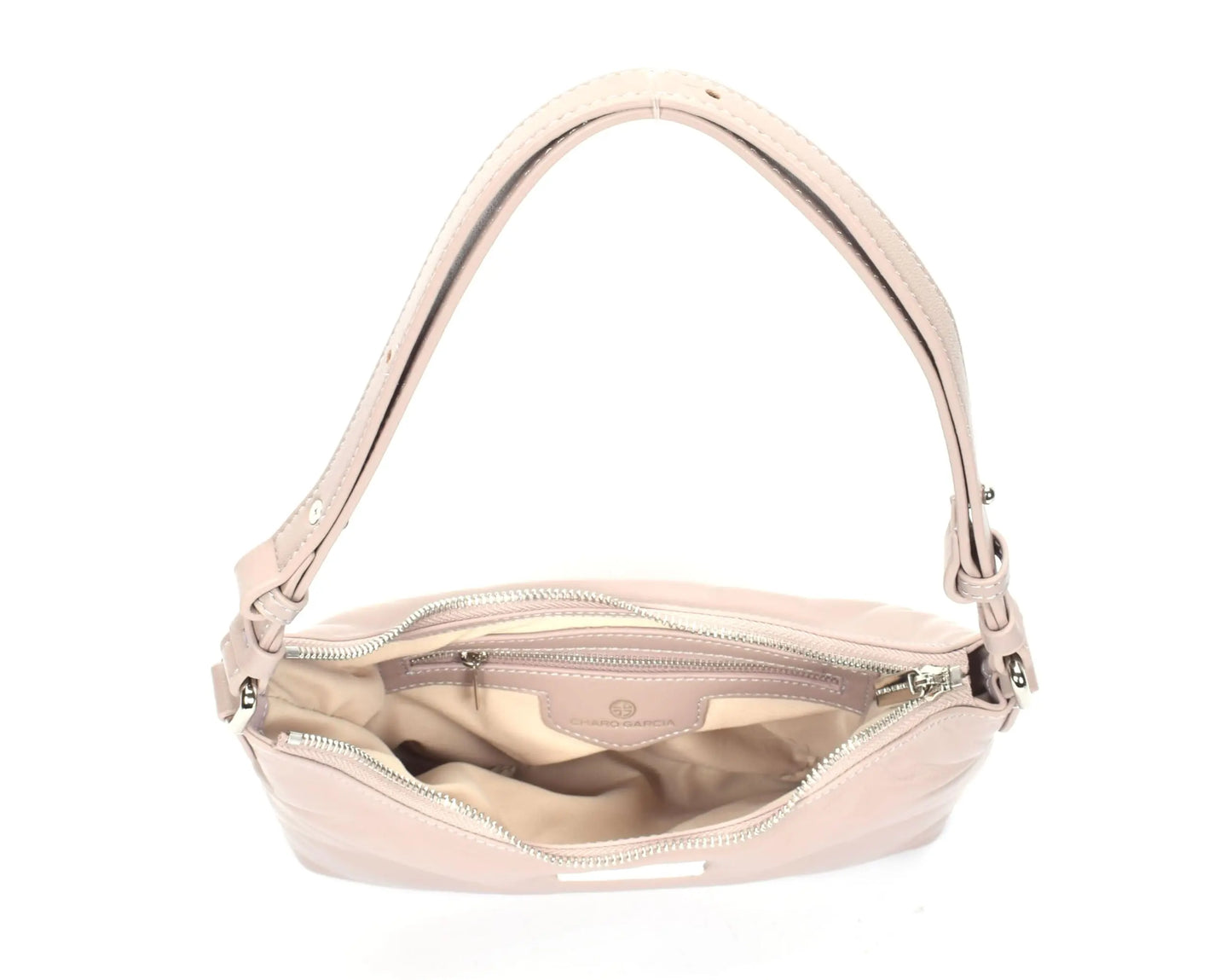 Premium Italian Leather Shoulder Bag for Women – 100% Genuine Leather. Detachable & Adjustable Strap (Black) - Charo García