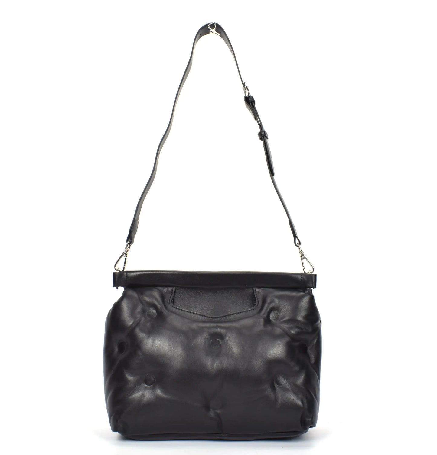 Premium Italian Leather Tote Bag for Women – 100% Genuine Leather Handbag. Crossbody Bag with Detachable Strap (Black) - Charo García