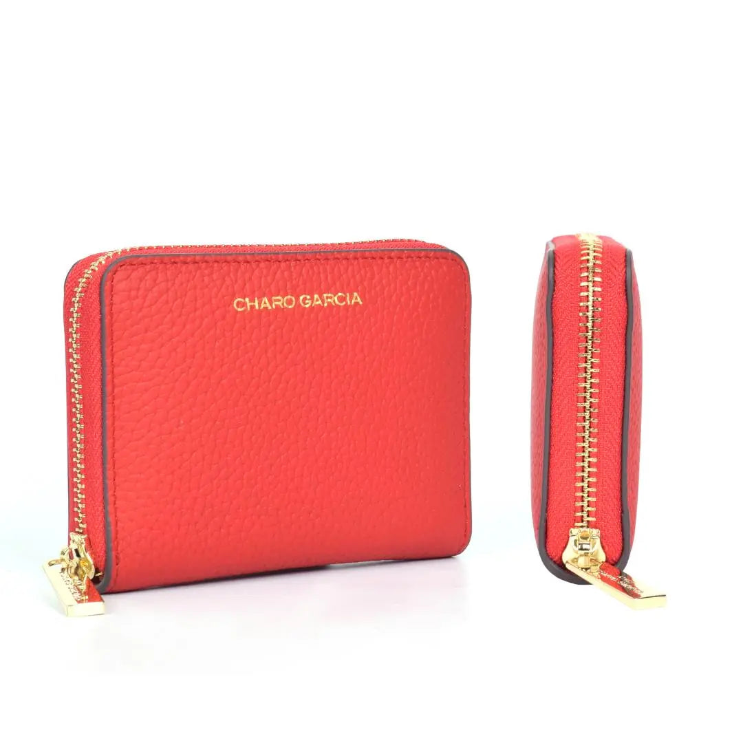 Wallet cuadrada cuero - Charo García