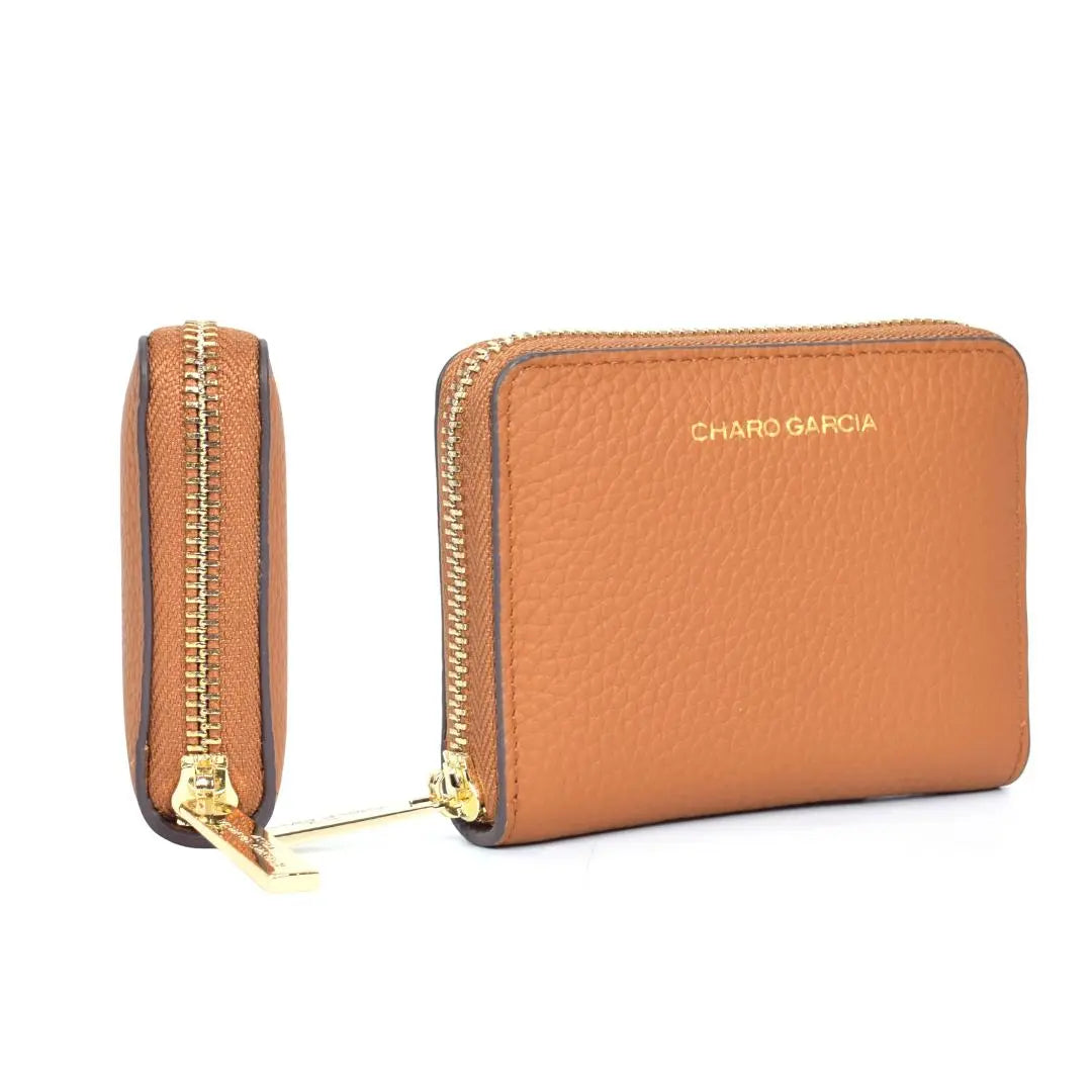 Wallet cuadrada cuero - Charo García