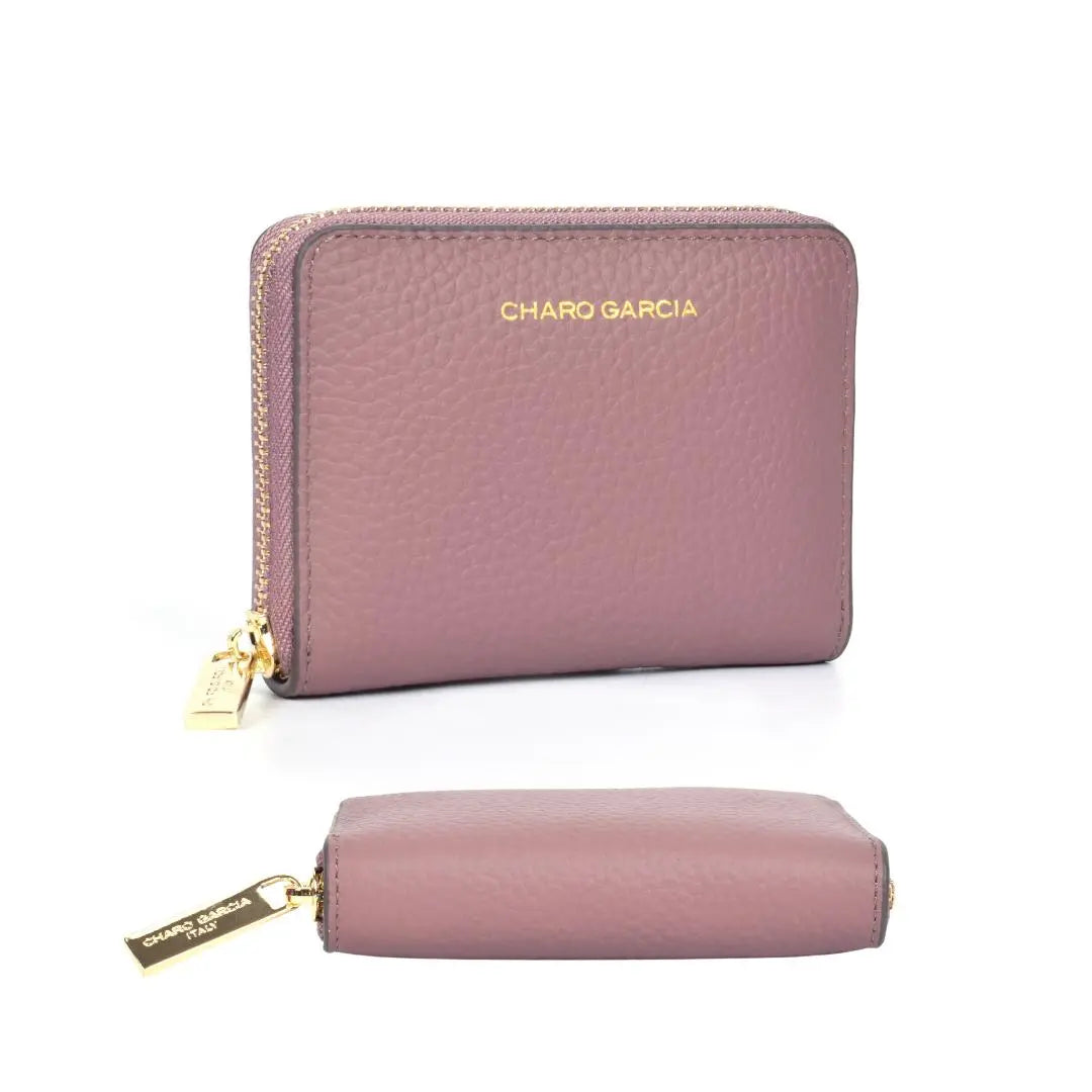 Wallet cuadrada cuero - Charo García