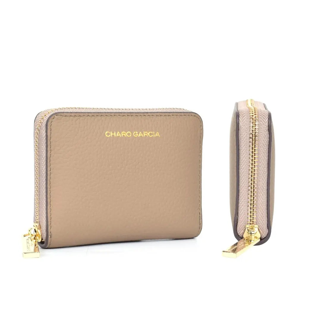 Wallet cuadrada cuero - Charo García