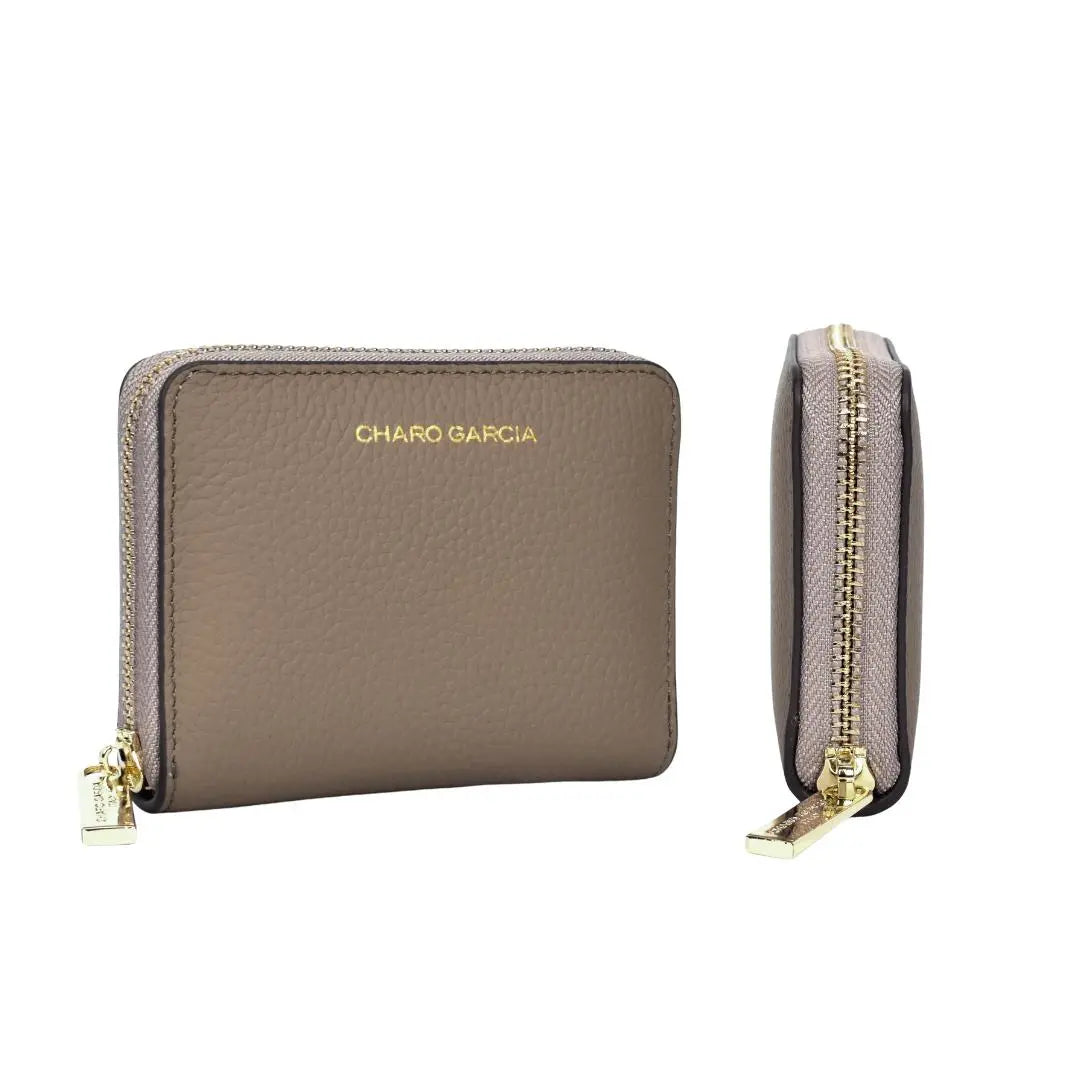 Wallet cuadrada cuero - Charo García