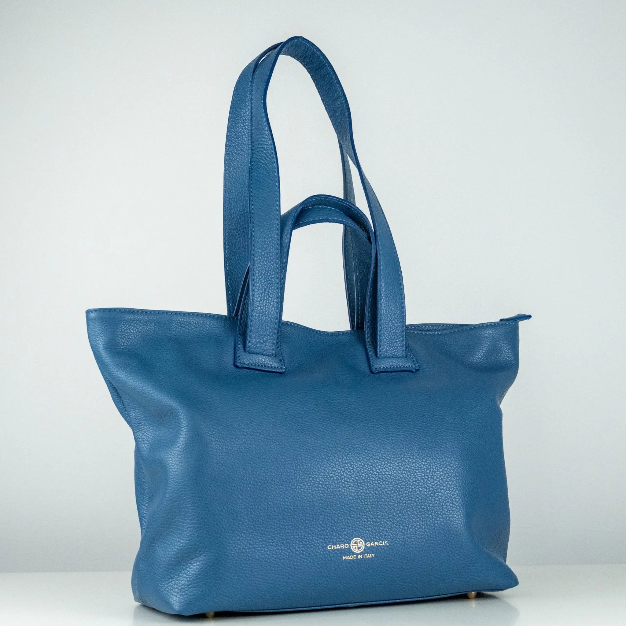 CHARO GARCIA Premium Italian Leather Handmade in Florence, Italy. Convertible 2-1 Satchel for Women Gabriela Collection Made in Italy (Black) - Charo García