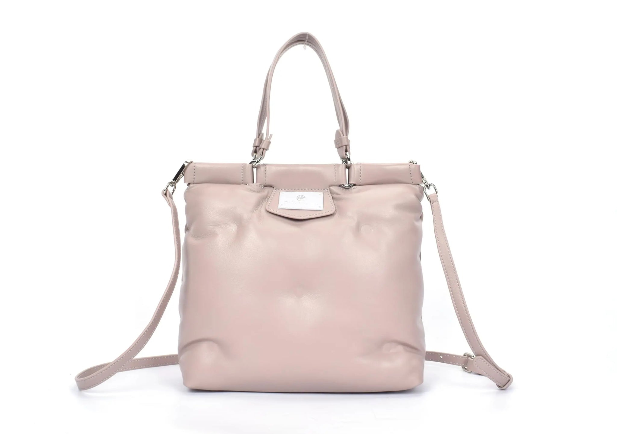 Premium Italian Leather Crossbody Bag for Women – 100% Genuine Leather Handbag. Shoulder Bag with Detachable Strap (Black) - Charo García