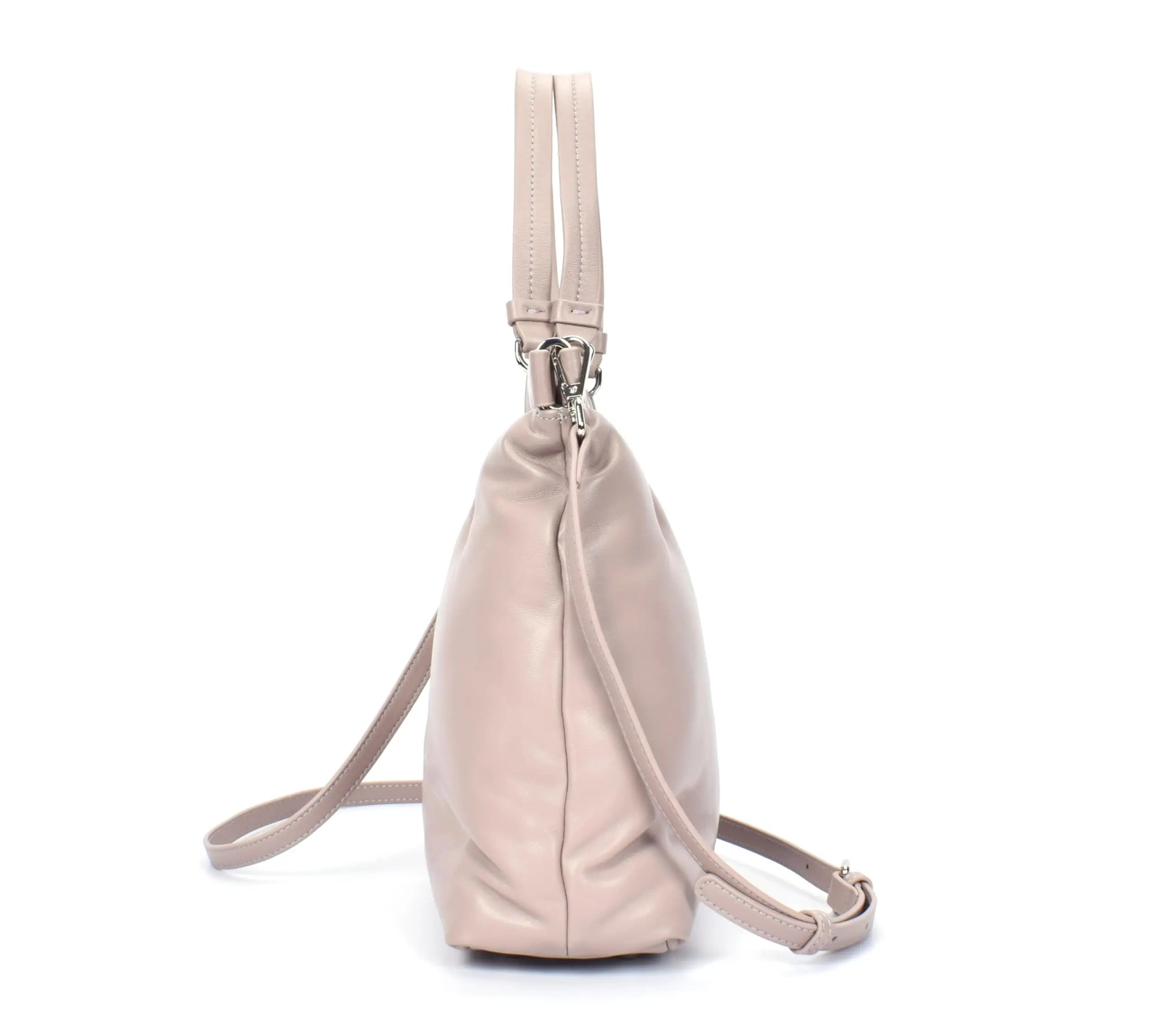 Premium Italian Leather Crossbody Bag for Women – 100% Genuine Leather Handbag. Shoulder Bag with Detachable Strap (Black) - Charo García