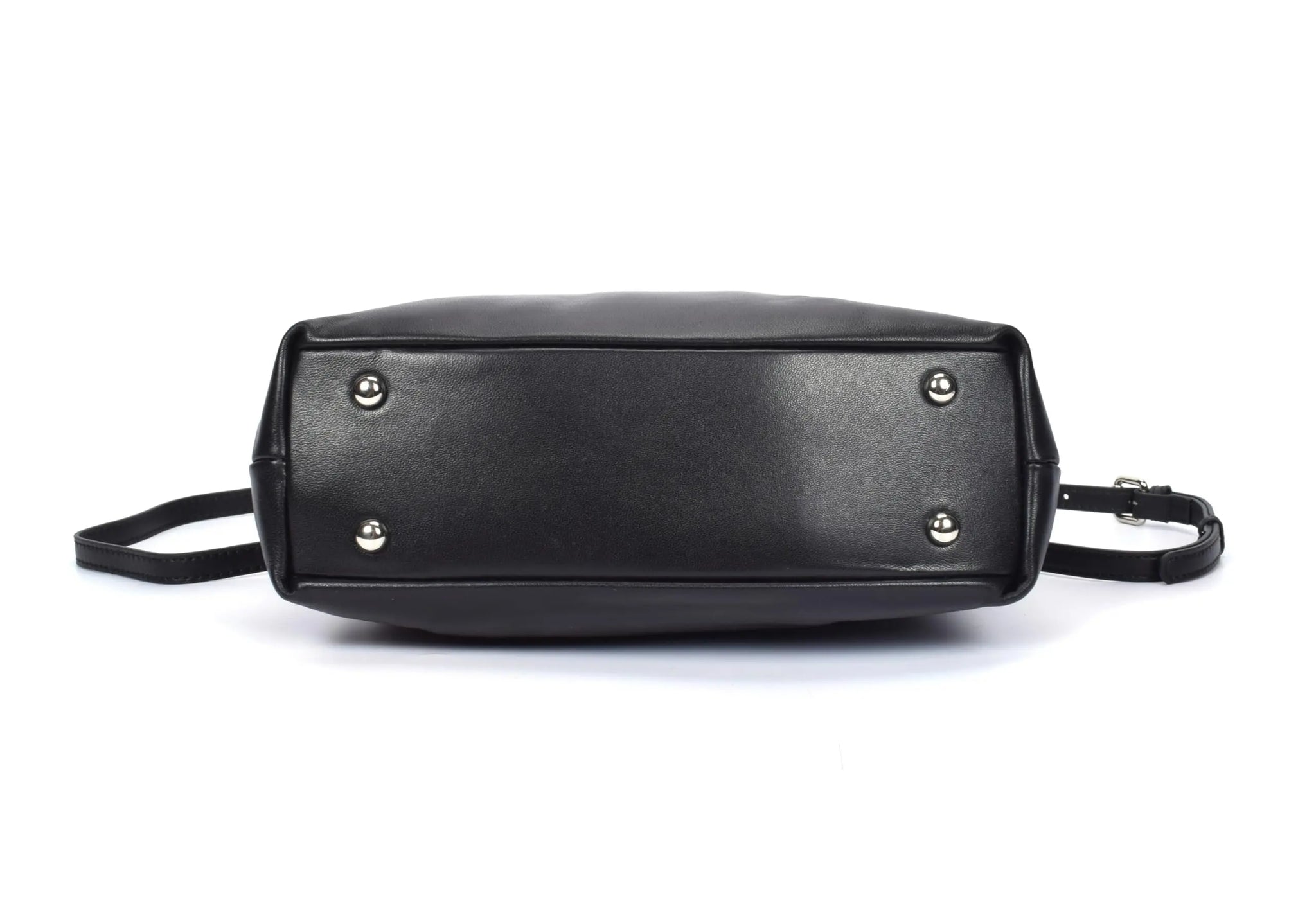 Premium Italian Leather Crossbody Bag for Women – 100% Genuine Leather Handbag. Shoulder Bag with Detachable Strap (Black) - Charo García