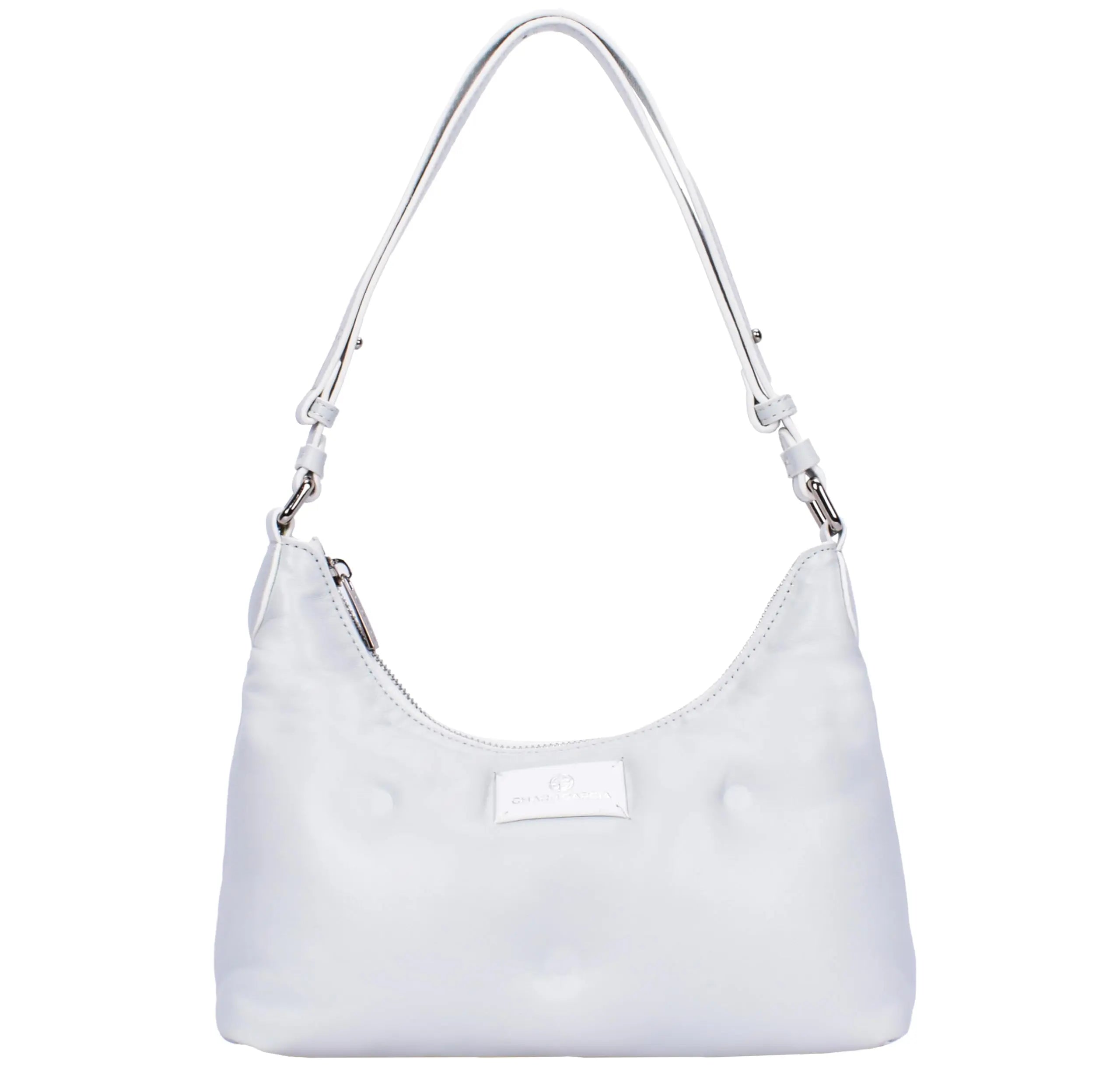 Premium Italian Leather Shoulder Bag for Women – 100% Genuine Leather. Detachable & Adjustable Strap (Black) - Charo García