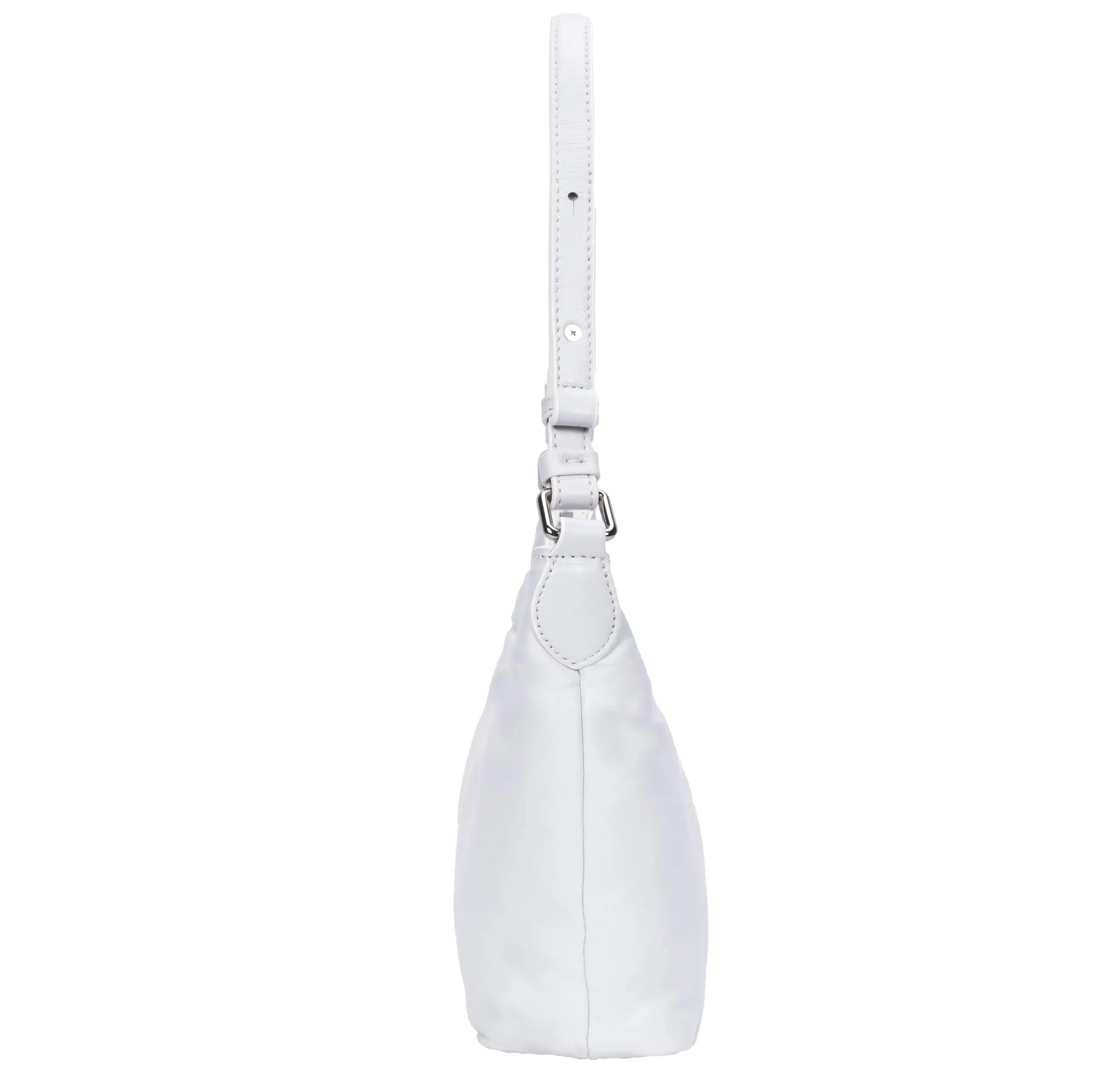 Premium Italian Leather Shoulder Bag for Women – 100% Genuine Leather. Detachable & Adjustable Strap (Black) - Charo García