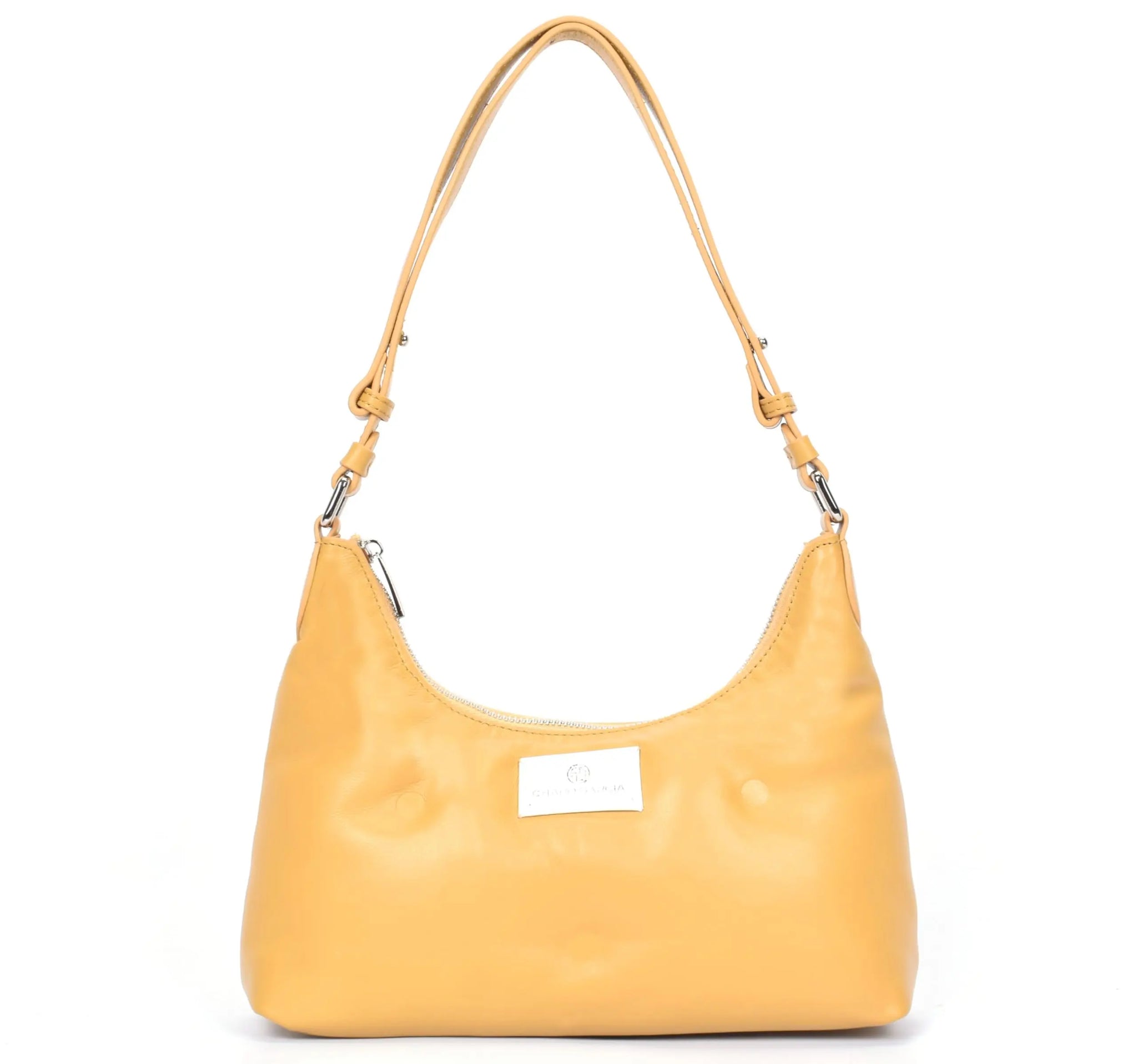 Premium Italian Leather Shoulder Bag for Women – 100% Genuine Leather. Detachable & Adjustable Strap (Black) - Charo García