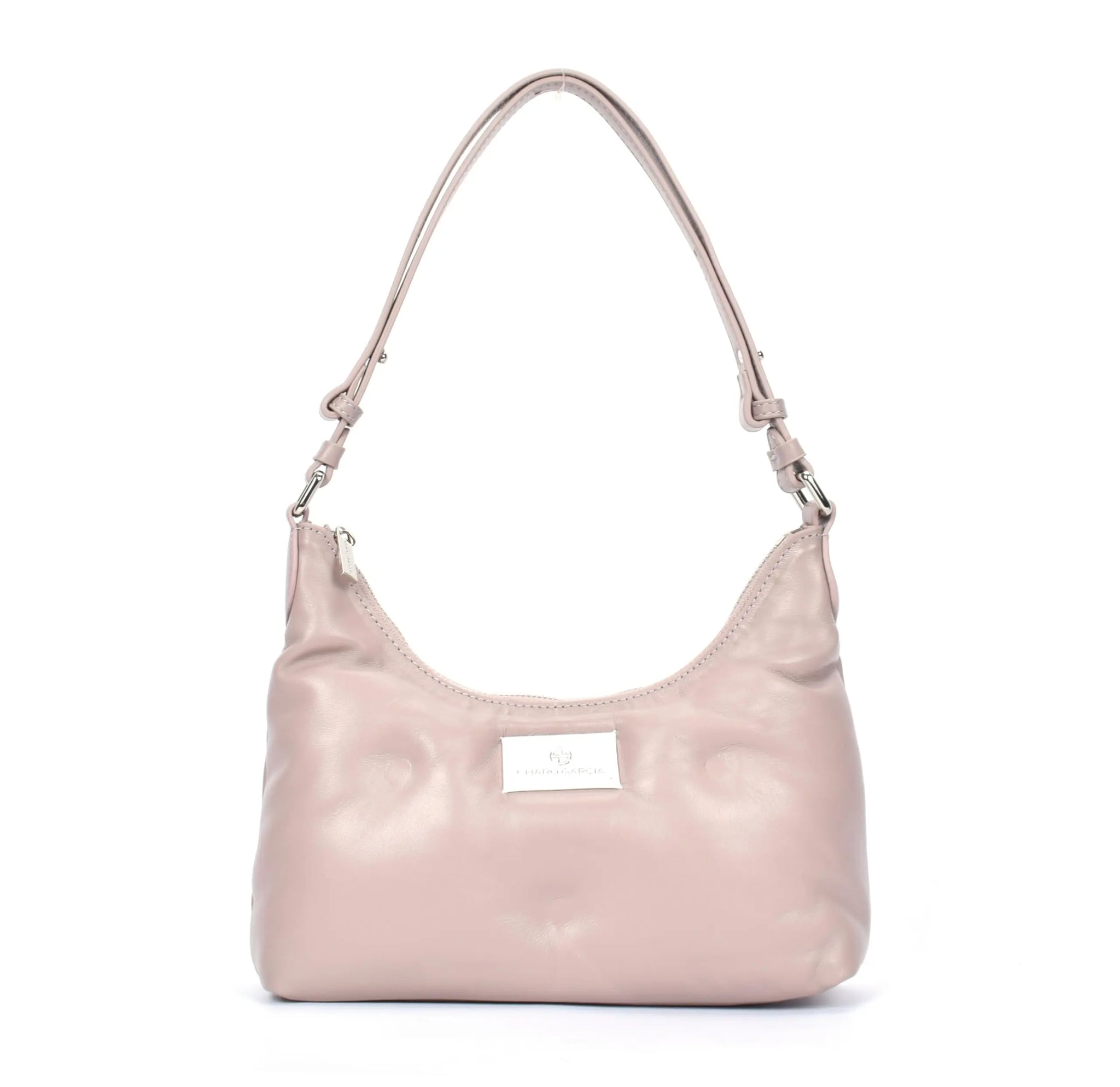 Premium Italian Leather Shoulder Bag for Women – 100% Genuine Leather. Detachable & Adjustable Strap (Black) - Charo García