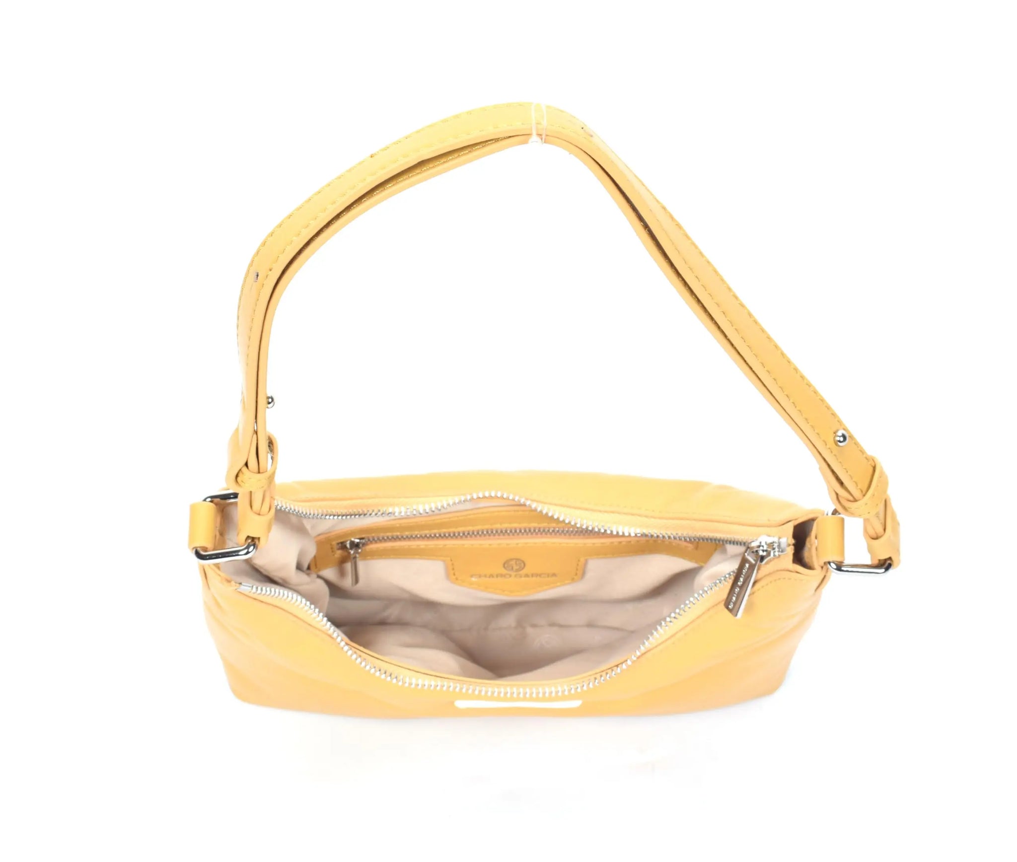 Premium Italian Leather Shoulder Bag for Women – 100% Genuine Leather. Detachable & Adjustable Strap (Black) - Charo García