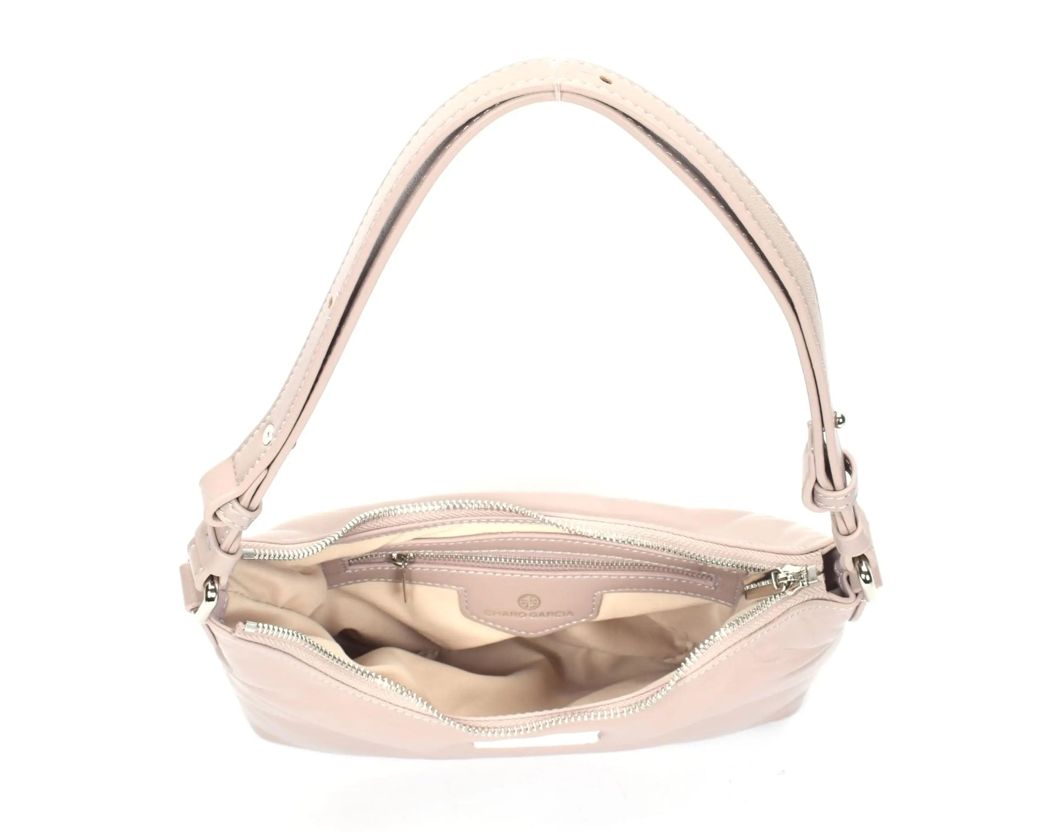 Premium Italian Leather Shoulder Bag for Women – 100% Genuine Leather. Detachable & Adjustable Strap (Black) - Charo García